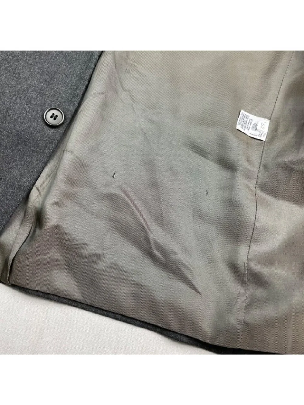 VTG United Colors Of Benetton Men's Flannel Blazer Gray • Italy • 42R US--52 EU